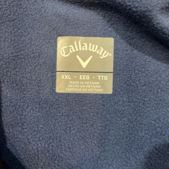 Callaway Navy Fleece Pullover - Picture 2 of 5